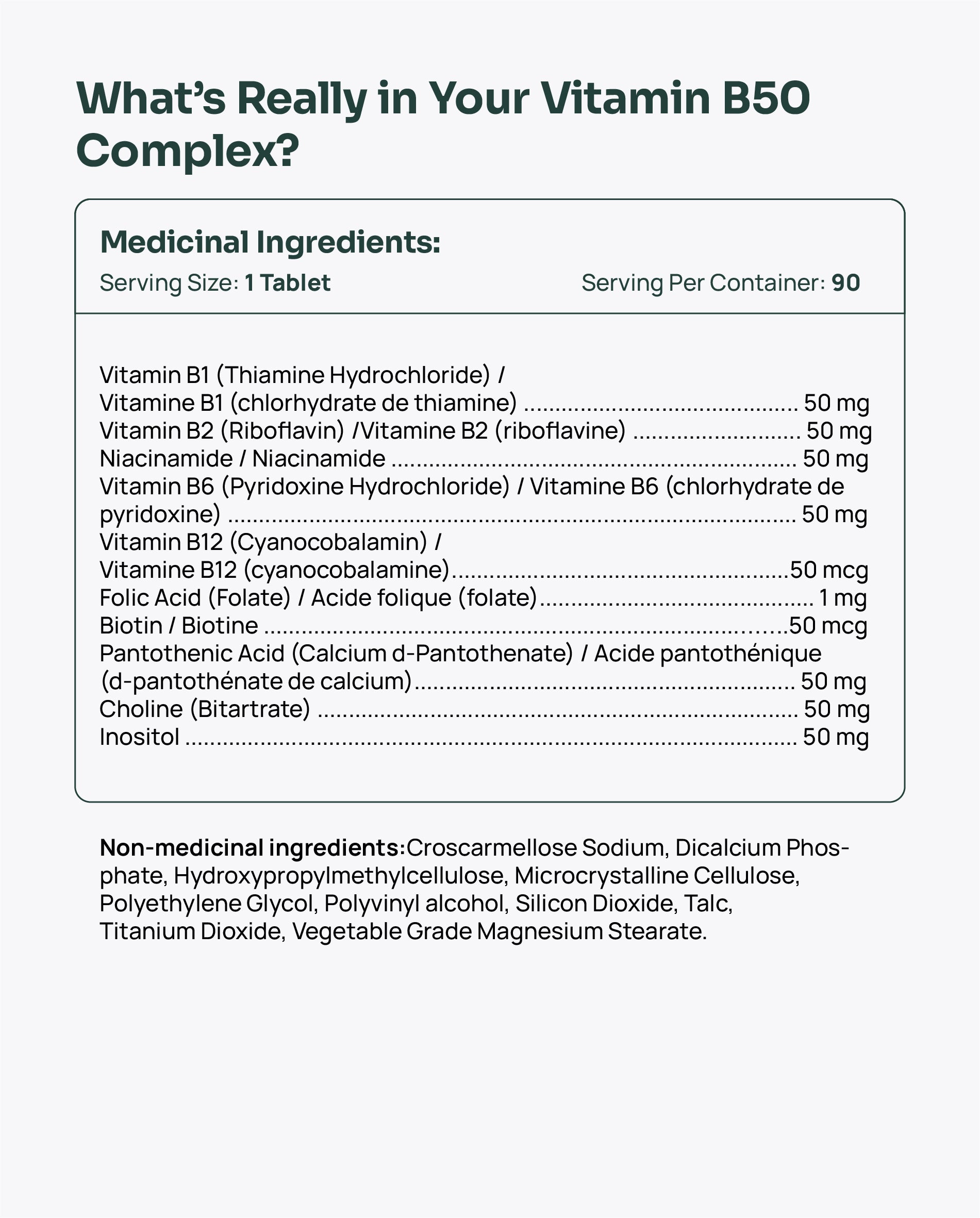Vitamin B 50 Complex